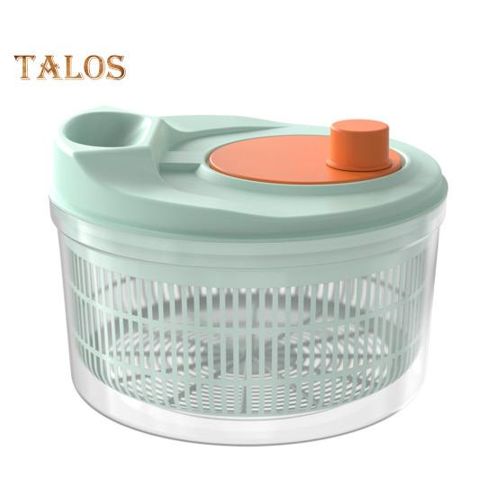 

3л центрифуга для сушки салата корзина с дренажными отверстиями пищевая без BPA легко моется вращающаяся сушилка для салата кухонный инструмент светло-зеленый