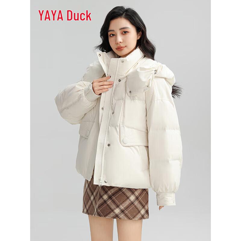YAYA Women's Hooded Short Down Jacket YE4B604901A