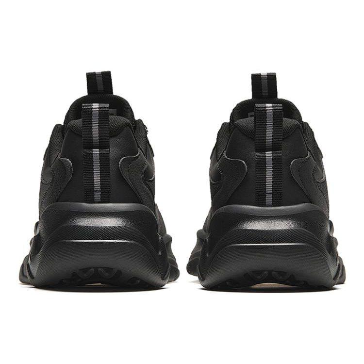 Anta Life Collection Textile, Synthetic Leather Versatile Abrasion Resistant Low top Casual Shoes Men's Black 912328815-5