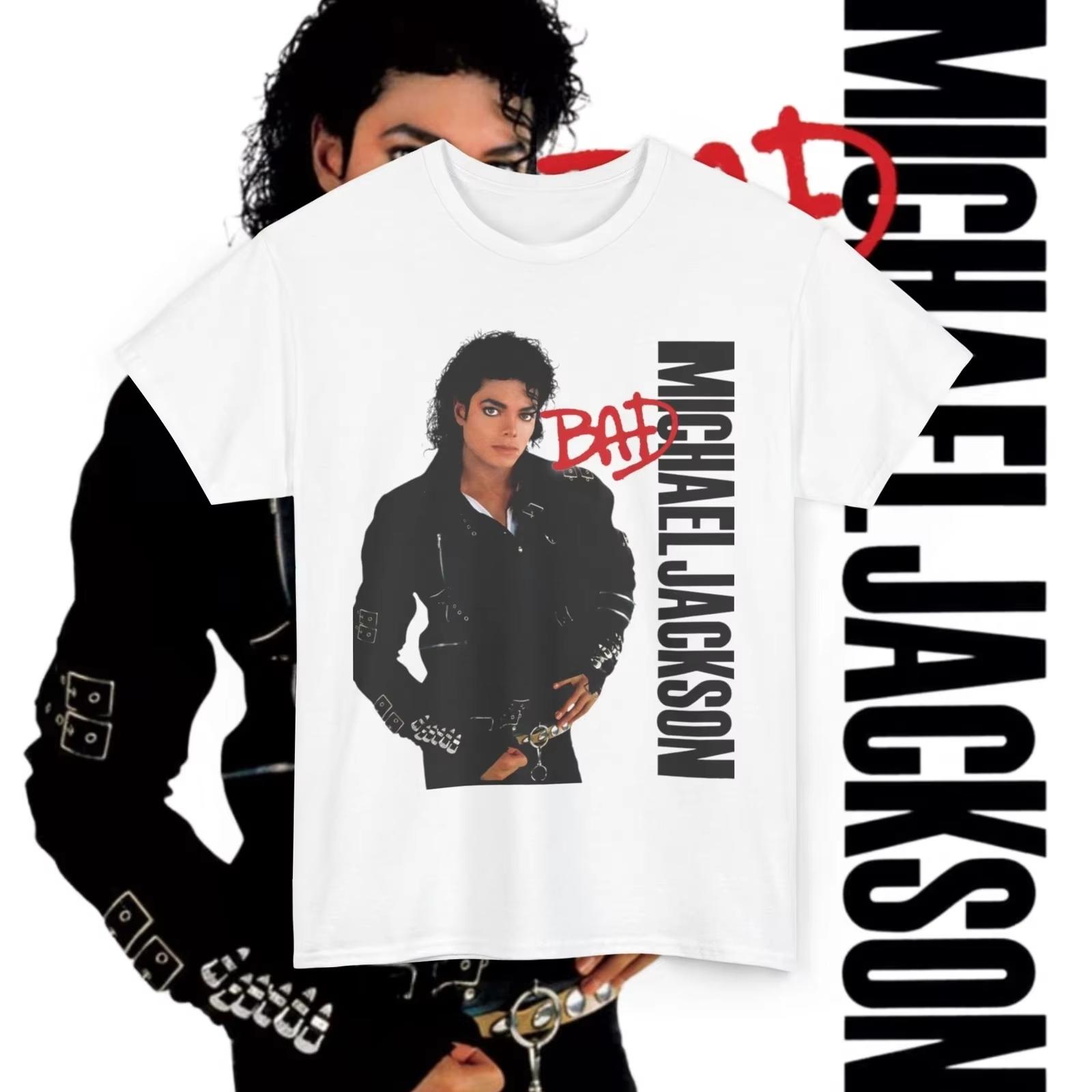 2026 ГОРЯЧАЯ РАСПРОДАЖА Черная или Белая - Майкл Джексон MJ Новая Мужская Футболка Унисекс С Круглым Вырезом Хлопок С Коротким Рукавом Женская Оверсайз Y2k Популярная Модная Футболка Топ 4XL