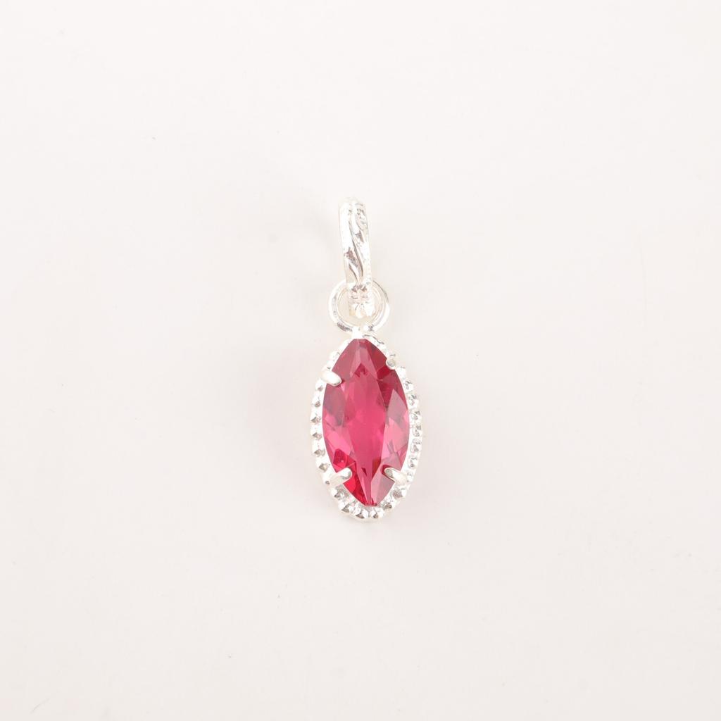 Pink Tourmaline Gemstone 925 Sterling Silver Jewelry Handmade Pendant For Gift PP-59-8