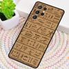 Egyptian Hieroglyphics Symbols Phone Case for Samsung Galaxy Note 10 Pro S26 Ultra S23 S24 FE S25 S21 S22 PLUS Shockproof Cove