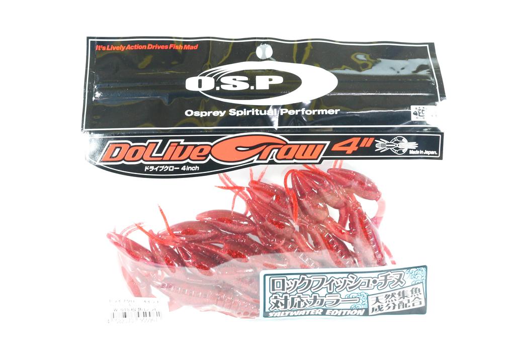 OSP Soft Lure Dolive Craw 4 Inches Salt W-018 (0961)