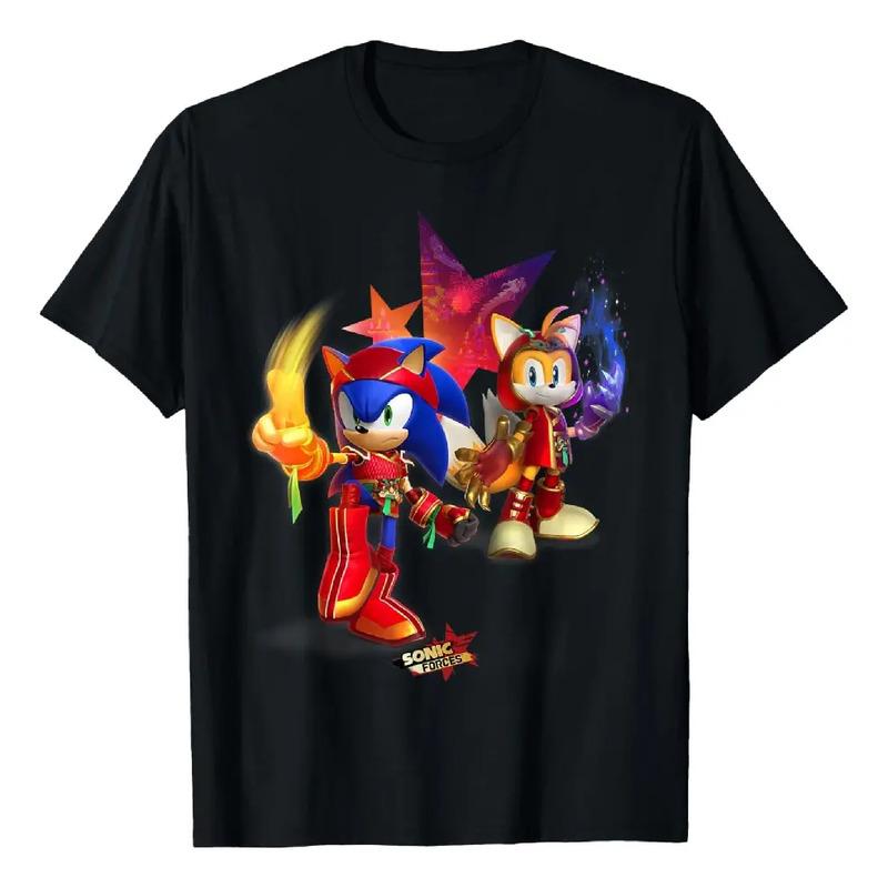 Camiseta Sonic Forces - Dragonfire Sonic & Dragonclaw Tails S