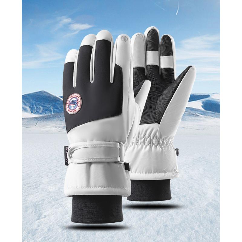 Winter Skiing Gloves for Men and Women Water Resistant  Windproof Warm  Thickened  Anti Slip Touch Screen  Cycling and Driving Gloves