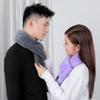 Smart Heated Scarf with Vibration Massage for Men & Women - Winter Neck Warmer, Solid Color