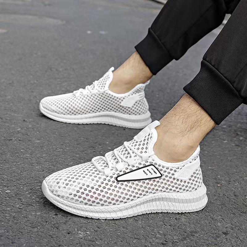 Fashion New Casual Shoes Men Sneakers Comfortable Trend Everything Breathable Hollow and Breathable Mesh Summer Size 39-44