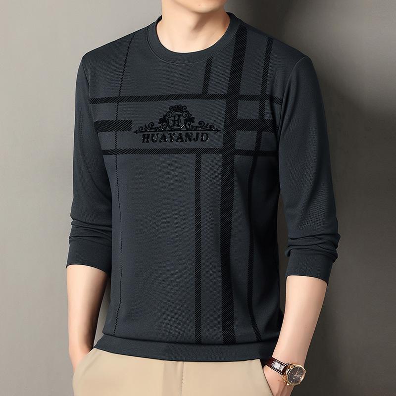 Men's Long Sleeve Crew Neck Hoodie Fashion Casual Versatile Top