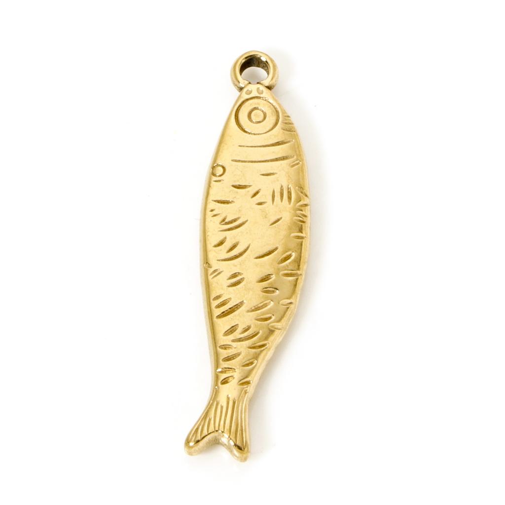 1 Piece Seahorse Animal Shell 3D Charms 304 Stainless Steel Ocean Jewelry Pendants 18K Real Gold Plated Pendant for DIY Jewelry