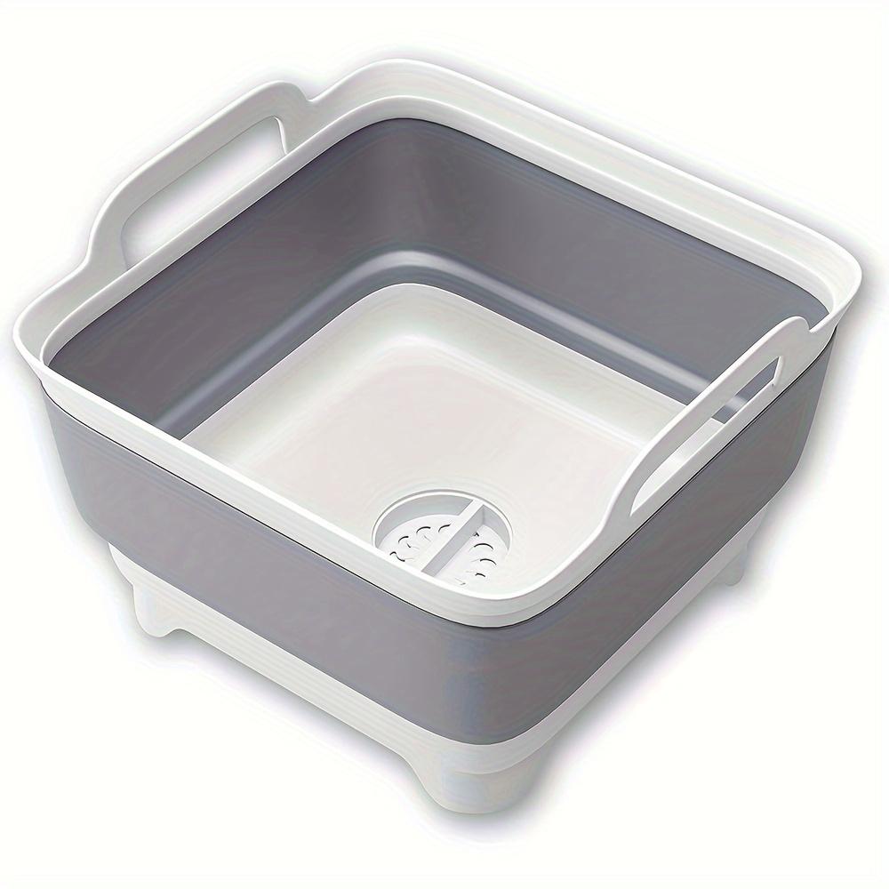 Silicone Foldable Basin with Drain Plug, Suitable for Home, Camping, Fishing, Picnic - Large Capacity, Convenient Storage Outdoor Practical Container