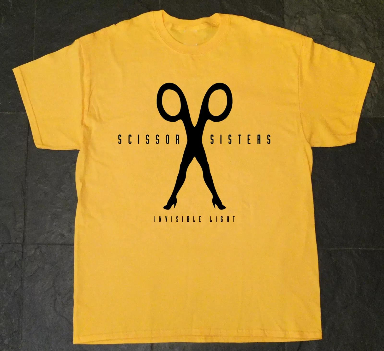 NEW Scissor Sisters – Invisible Light T Shirt Yellow All Size XXXXL