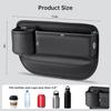 2 Packs Car Seat Filler Organizer, Leather Car Seat Oganizer With Cup Holder,Car Storage Accessories For Phone,Sunglasses,Keys, Universal Fit For