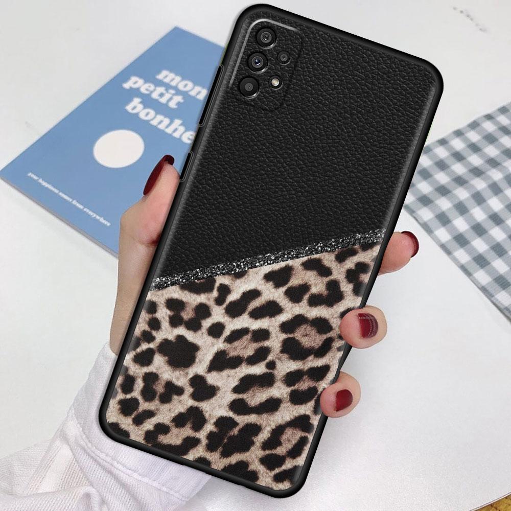 

Чехол для Samsung Galaxy A52 A12 A51 A32 A21s A71 A53 A13 A32 A72 A31 A33 A22 A03 A41, модный чехол с леопардовым узором Samsung A12