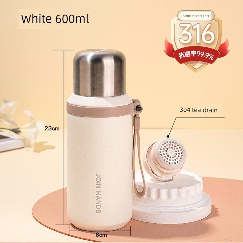 French Fadzomo Large-Capacity Thermos Cup 316 High-Looking Double Drinking Cup for Men and Women, Outdoor Sports Portable Water Bottle
