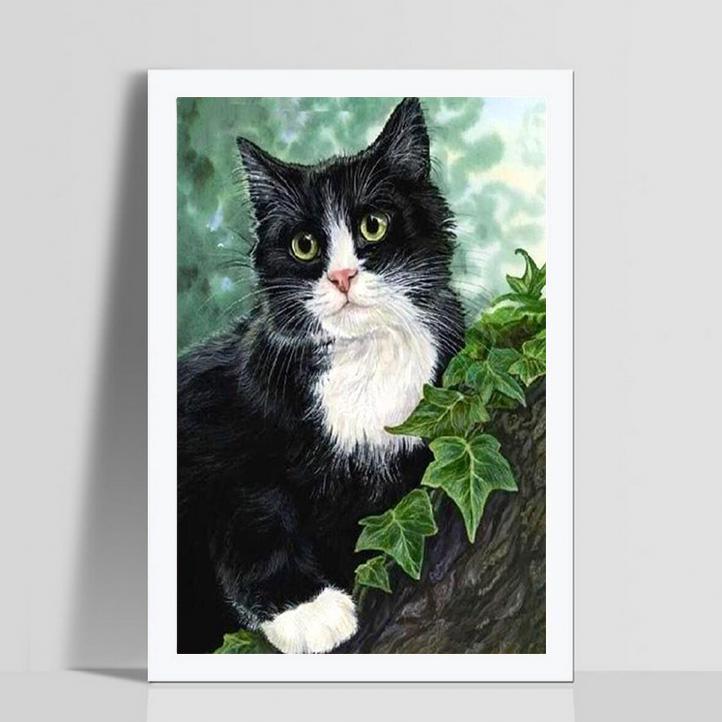 Black Cat Square Diamond Embroidery Mosaic Crafts Home Decor 5D DIY Diamond Painting Cross Stitch