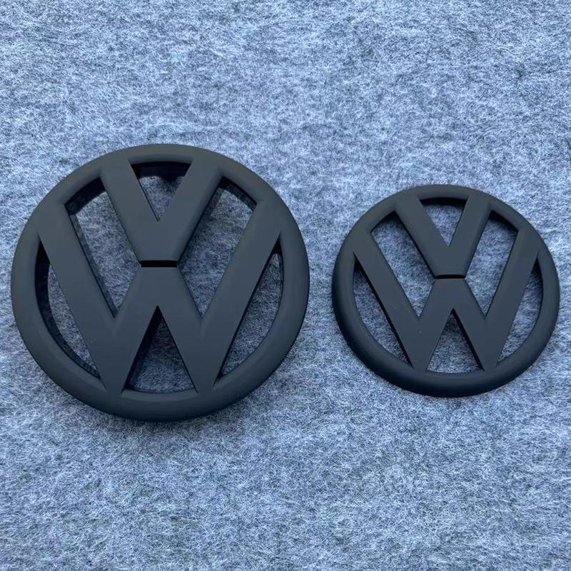 Für VOLKSWAGEN VW 2026 Neu 2 Stück 135mm 110mm Auto Frontgrill-Emblem und Heckklappen-Emblem Logo Auto Styling Für Golf 6 MK6 2009