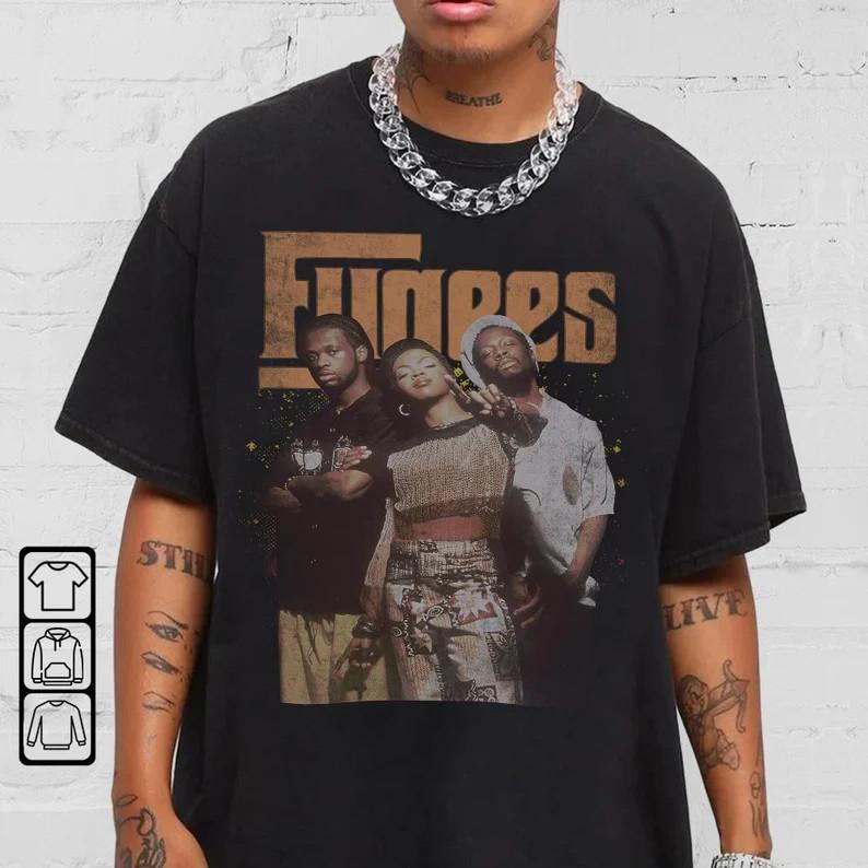 

Fugees Streetwear Gifts Shirt Hip Hop 90s Vintage Tee Rap TShirt Unisex T-Shirt XXXXL