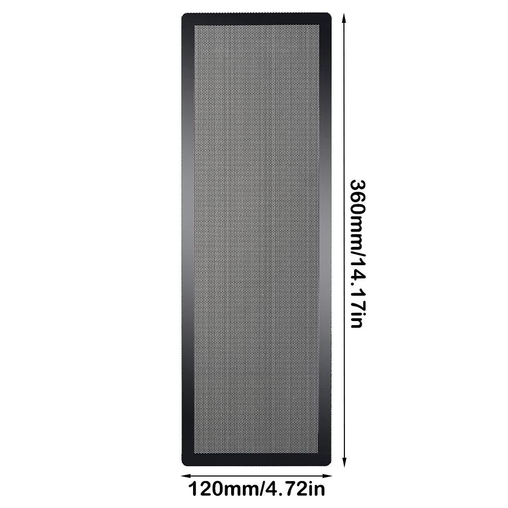 Schwarzes PC-Lüfter-Staubgitter PVC PC-Kühlerfilter Neue Computer-Lüftergitter Computer-Kühlerlüfter