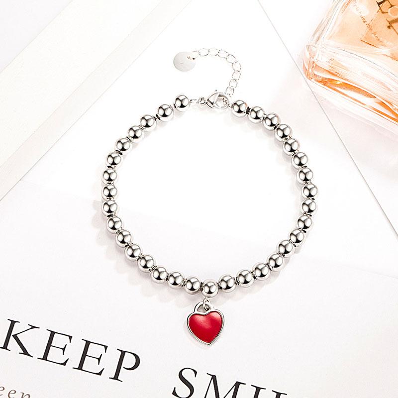Fashion Ladies Resin Love Heart Beads Bracelet for Ladies