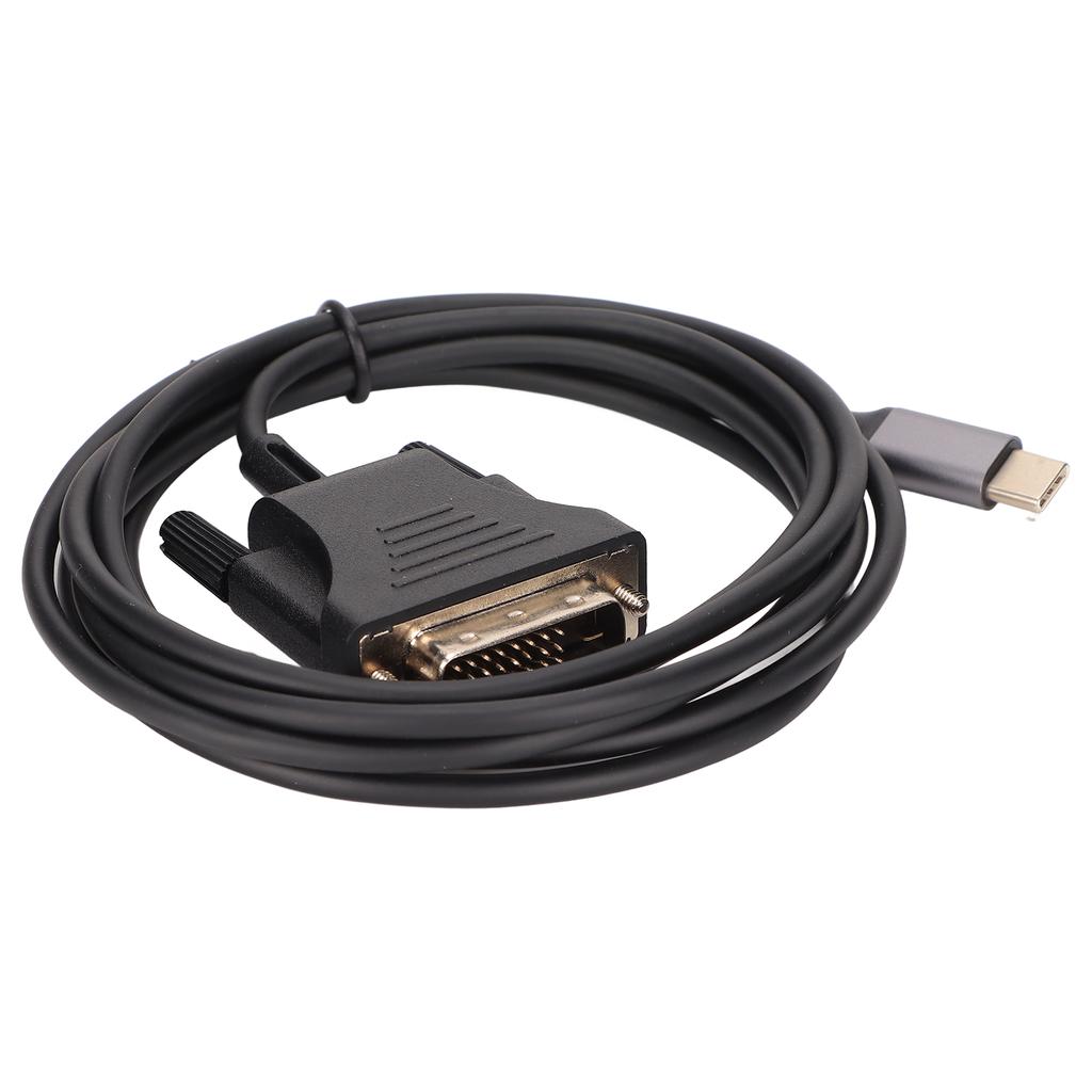 USB C 3.1 to DVI Cable 190cm/74.8in Clear Stable Type C to DVI Cable Adapter for MacBook TV Smartpho