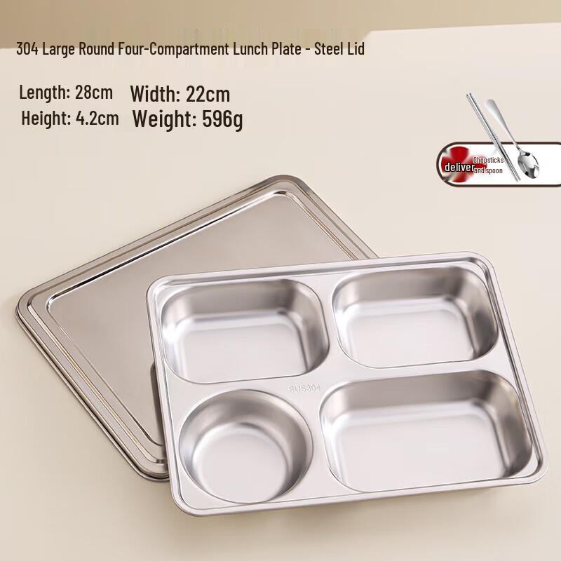 

Stainless Steel Divided Meal Tray