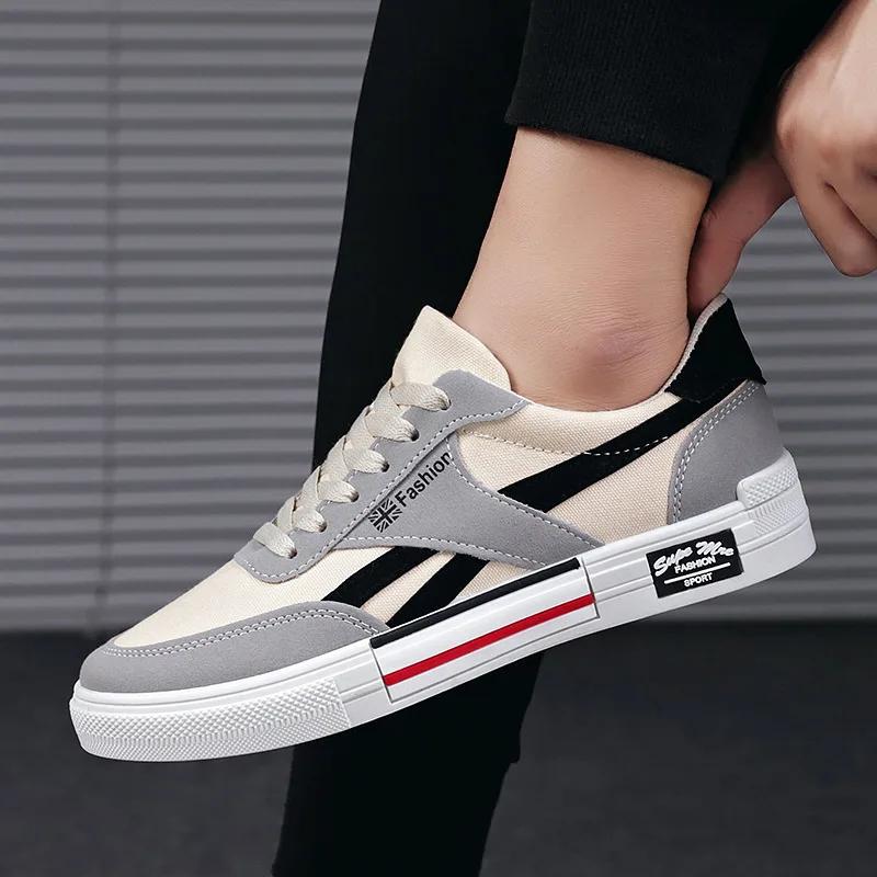Men's Sneakers Korean Version Breathable Canvas Shoes Outdoor Casual Sports Running Shoes for Men Tennis Shoes Zapatillas Hombre