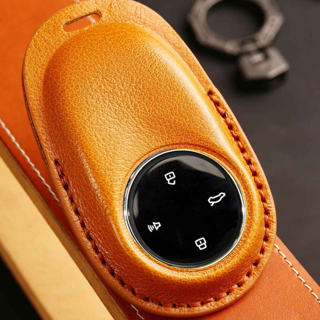 Handmade Leather Key Cover for Hezhong Nezha S - Soft Protective Shell