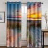 Shoreline Highway Blue Sky White Clouds Scenic Curtains 2 Panel Free Shipping Modern Living Room Bedroom Home Decor Curtains