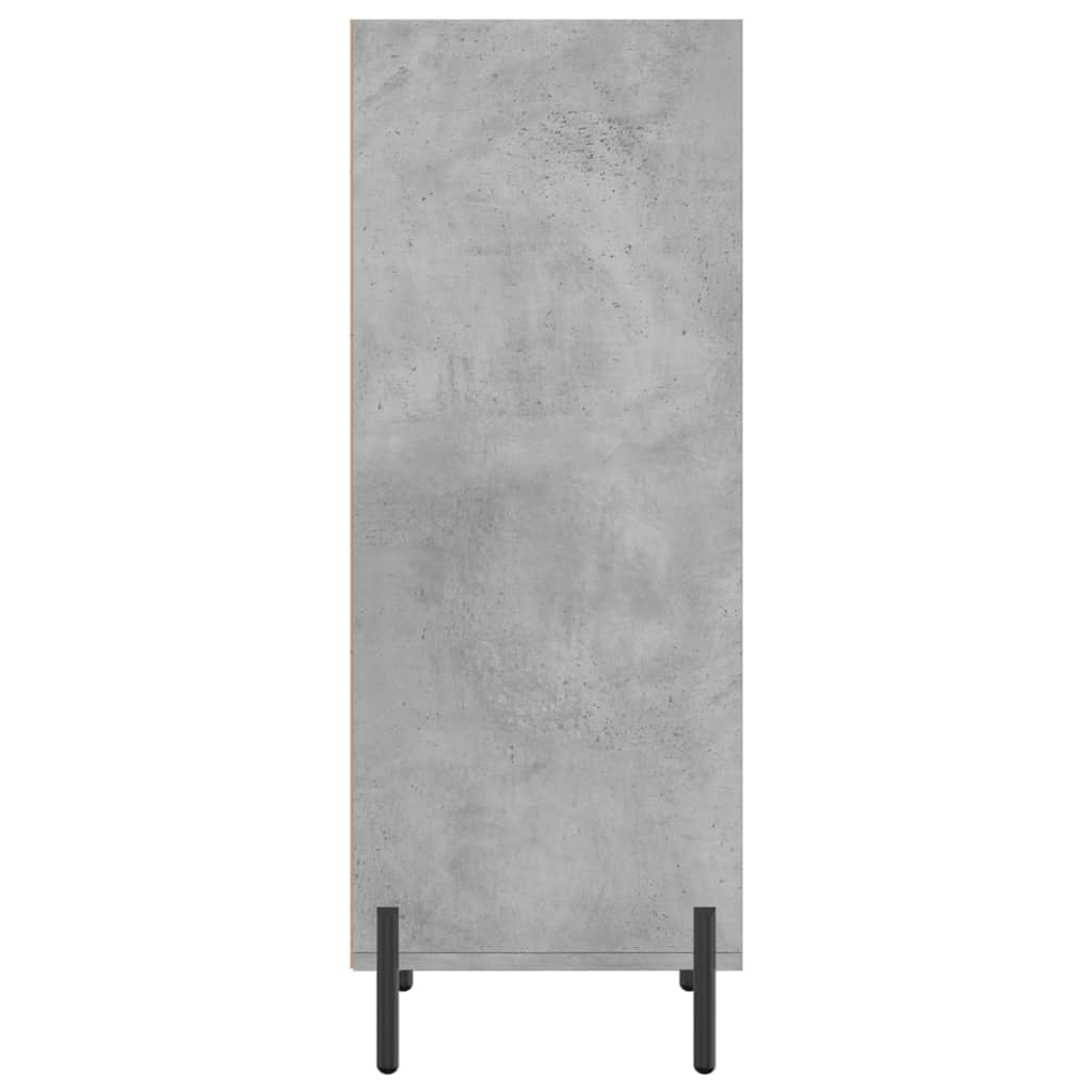 Vidaxl Szafka, Szarość Betonu, 34,5X32,5X90Cm, Materiał Drewnopochodny