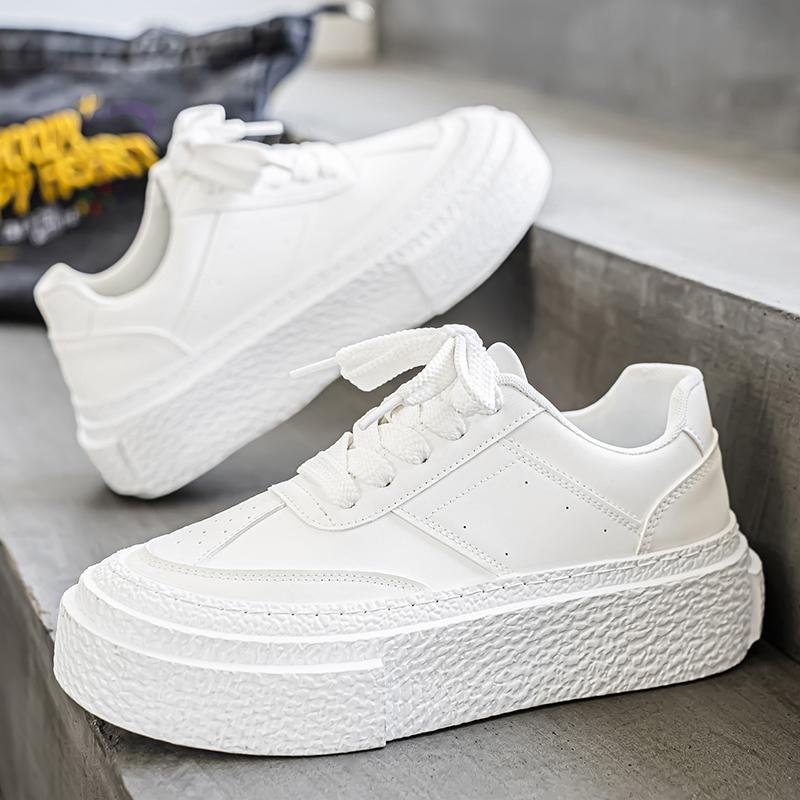 Nuevas zapatillas de skate clásicas de moda para hombre, de suela gruesa y caña baja, cómodas zapatillas de baloncesto con suela suave