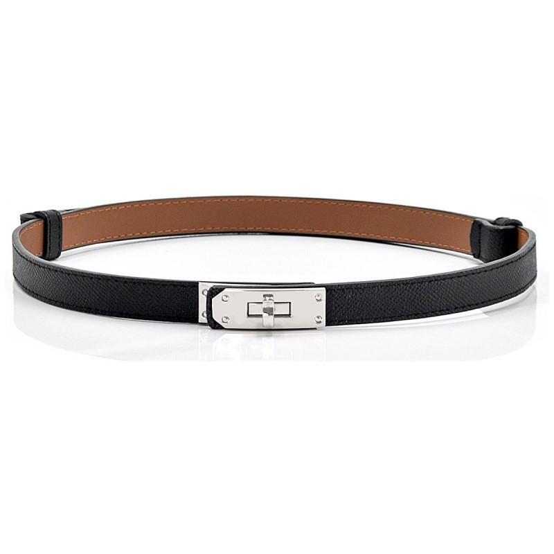 Contemporary Waist Adjustable Belt With Sleek Metal Buckle For Elegant Dresses In Colors Fall