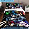 3PCS Robot Invasion Alert 3pcs Bedding,Including 3PCS Duvet Cover And 2pcs Pillowcases Perfect for Christmas,Ideal for Bedroom, Dormitory