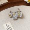 Dog Rhinestone Hairpin Cute Cute Puppy Hair Clip Fashion Pearl Flower Hair Clip  Female