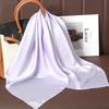 Luxus Uni Farbe Seide Quadratisches Tuch Damen Weiches Satin Pferdehaarband Halstuch Büro Hijab Stirnband Foulard Taschenbänder Geschenk