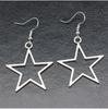 Silver 36x33mm Trendy Hollow Star Pendant Necklace In Alluring Alloy For Style Unisex