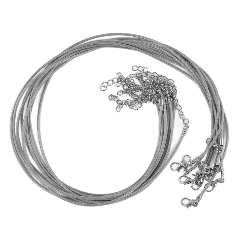 20pcs Chain Clasp Included Necklace String Rope DIY Necklace Rope For Jewelry Making