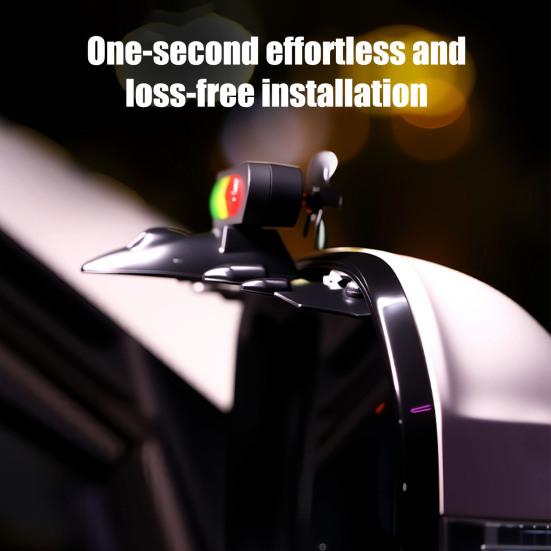 Car Rearview Mirror Rain Shield with Wind Lights Universal Rain Guard for Car Side Mirror Anti-Fog Weather-Resistant Car Accessories