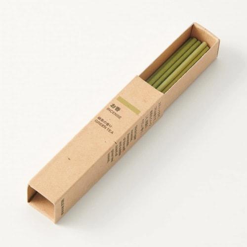MUJI Räucherstäbchen Breite 1,8 x Tiefe 1,8 x Höhe 7,9cm Stäbchentyp Grünteeduft 82576108 12 Stück