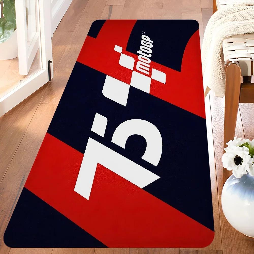 Moto GP Motorcycle Racing Rug Non Slip Hallway, Laundry & Balcony Carpet for Kids’ Room & Toilet Floor Decor