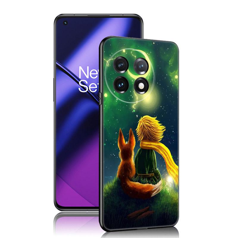 The Little Prince Black Silicone Phone Case For OnePlus 9 10 11 12 ACE 2V Pro 9RT 10T 10R Nord CE 2 3 Lite N10 N20 N30 5G