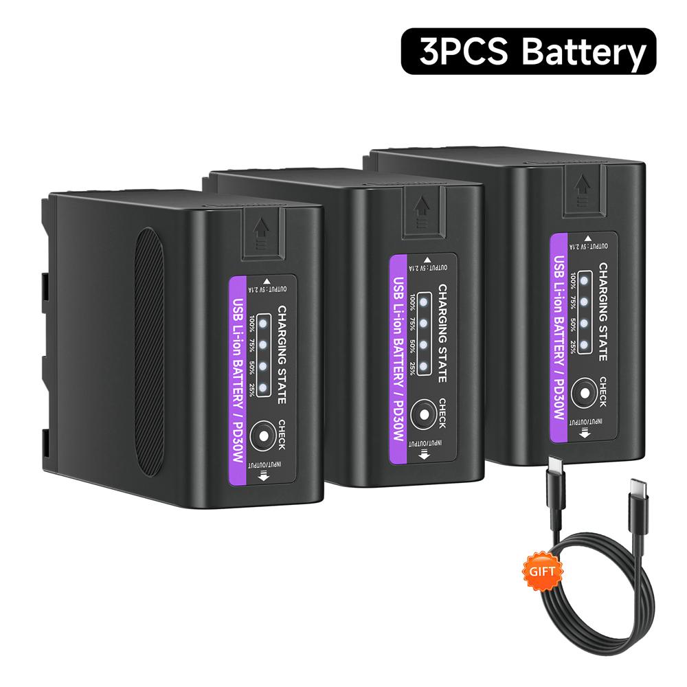 PALO 11800mAh NP-F990 NP-F970 F960 F970 Battery with LED Power Indicator for Sony F960 F550 F570 F750 F770 MC1500C 190P