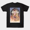 Men Black Print T-shirt The Oa Nina Azarova No-Cut Transfer Paper Print Cotton Tshirt