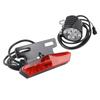 Electric Headlight and Tail Light Set LED Front Rear Warning Lights Kit with Horn Switch Button for