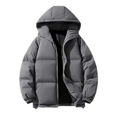 Veste matelassée à capuche ample d'hiver pour hommes et femmes, Veste matelassée épaisse type pain