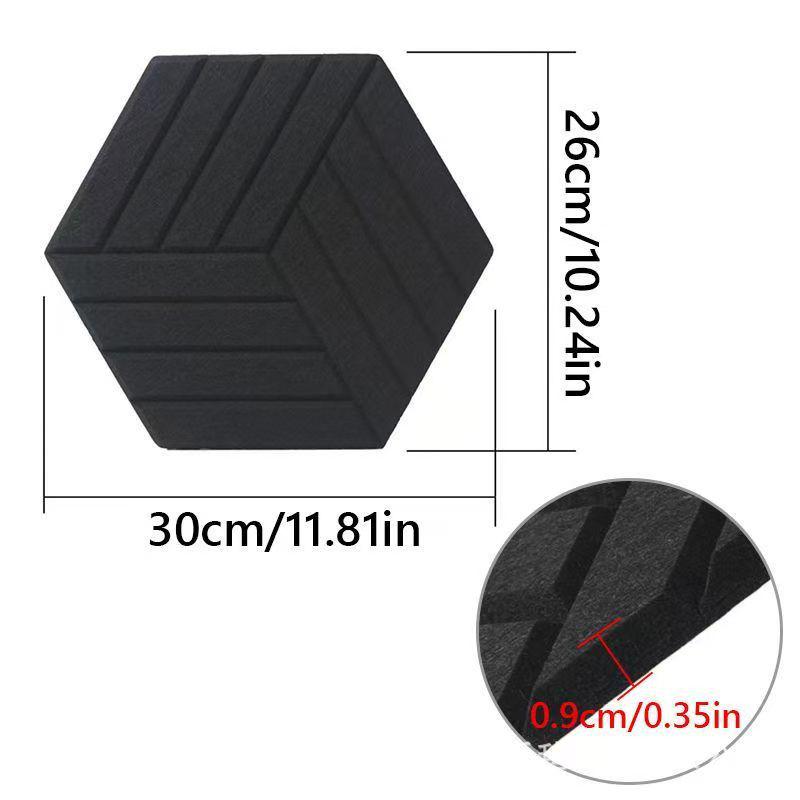 Hexagonal Polyester Fiber Sound-Absorbing Panel for Indoor Wall Soundproofing in Music Rooms and Studios