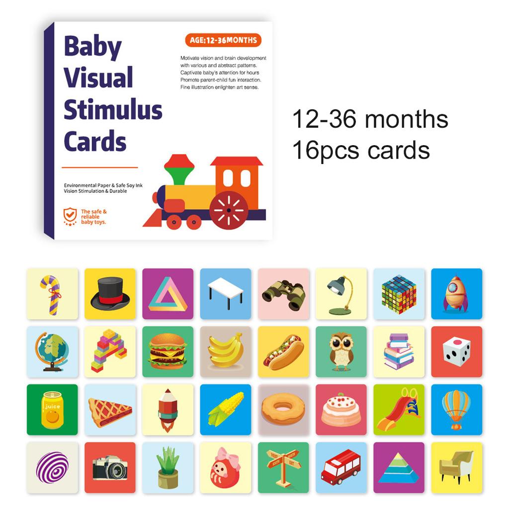 Baby Visual Stimulation Card Toys Visual Tracking Card Black White Flash Cards Early Childhood Educational Toys For Newborn
