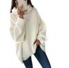 Autumn and Winter Turtleneck Sweater Oversized Women Warm Knitted Pullovers Female Casual Loose Long Sleeve Tops