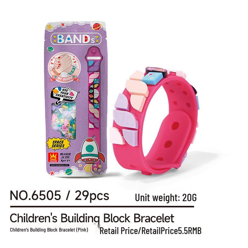 Kids' Creative Building Blocks Bracelet - Educational, Interactive Gift Toy