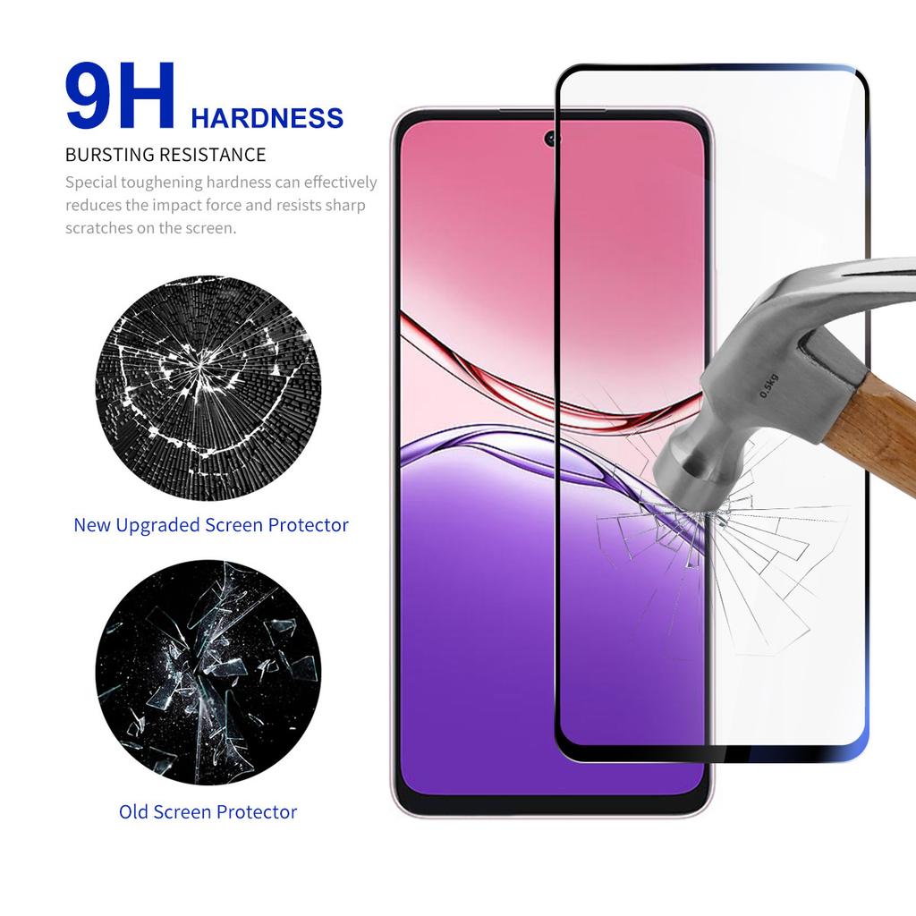 RURIHAI 10Pcs For Oppo A5 Pro 4G (Global)/5G (Global)/A5 Energy 5G (China) High Aluminium-Silicon Glass Film 0.26mm 2.5D Screen Protector