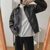 2023 Trendy PU-Lederjacke für Herren - Koreanischer Stil, lockere Passform für Frühling und Herbst